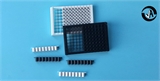 J09605晶安生物全黑不透光96孔可拆卸酶标板96孔板可拆荧光检测微孔板8孔酶标条生产厂家