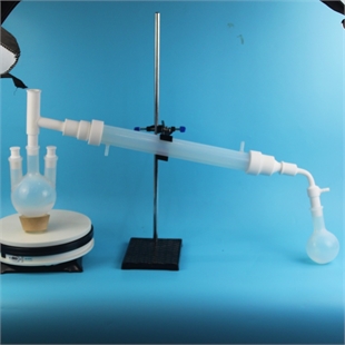 定制PFA冷凝回流装置配烧瓶冷凝管温度计套管使用